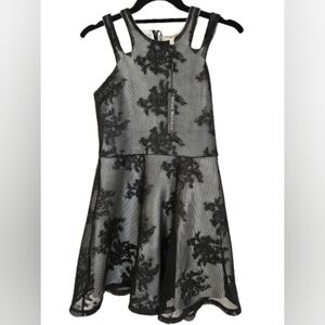 Miss Behave Girls' Adrianna Embroidered Mesh Dress NWT